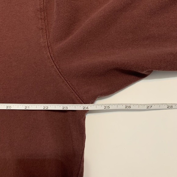 Duluth Trading Longtail T Shirt Mens Large Burgundy Maroon Red Long Sleeve - Picture 4 of 5